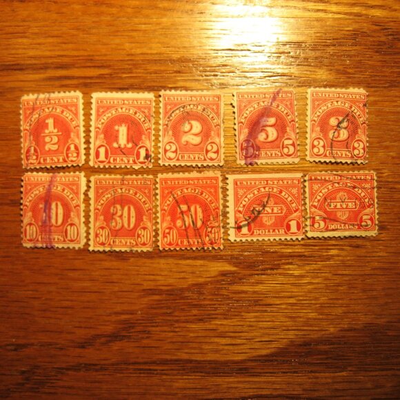 U.S. POSTAGE Other - 1930-31 Postage Due Stamps a Complete set of 10 stamps